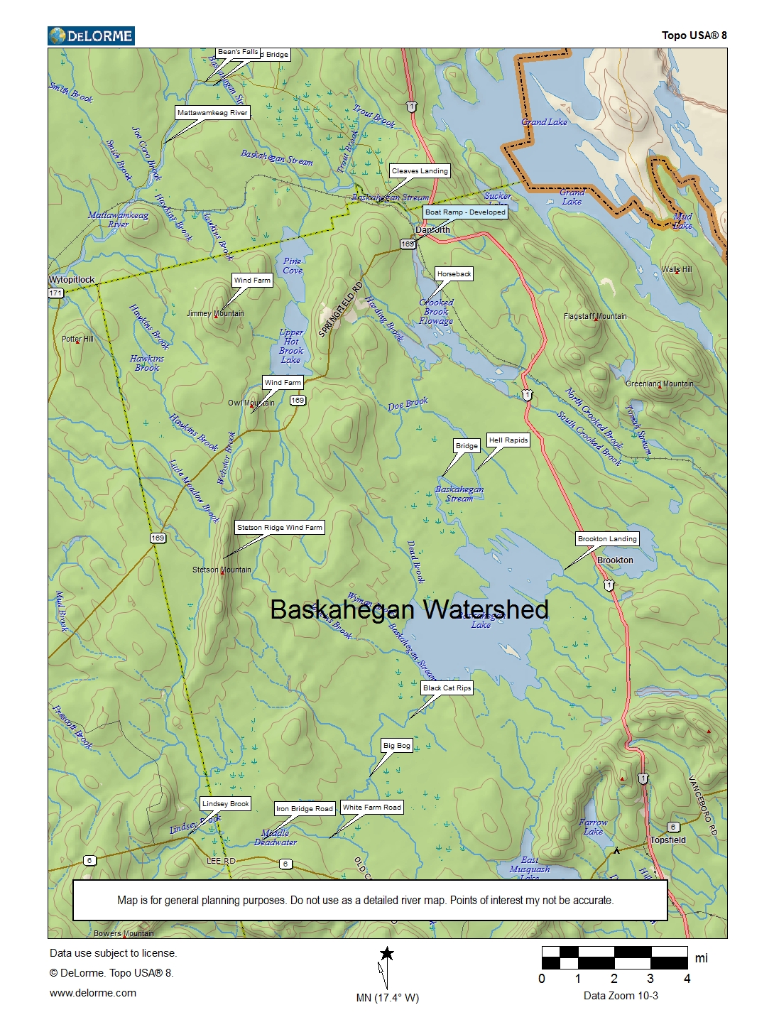 Baskahegan Stream Canoe Trip Near East Grand Lake, Maine